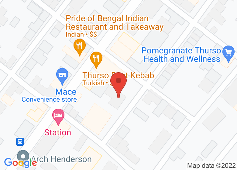 Map showing location of The West Church 