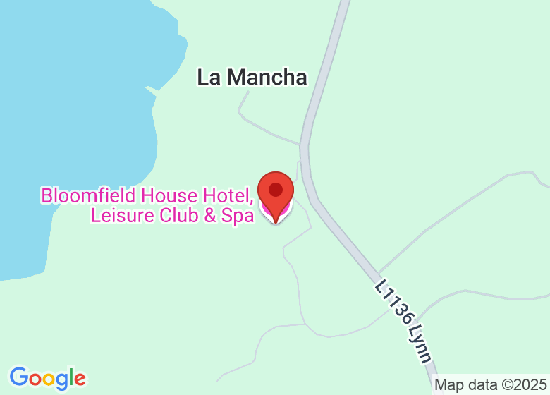 Map showing location of Bloomfield House Hotel, Leisure Club & Spa