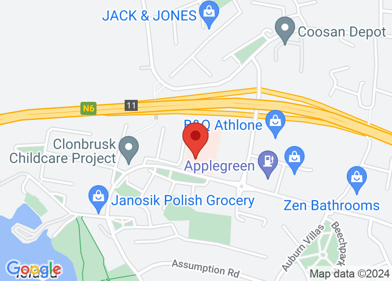 Map showing location of Health Centre