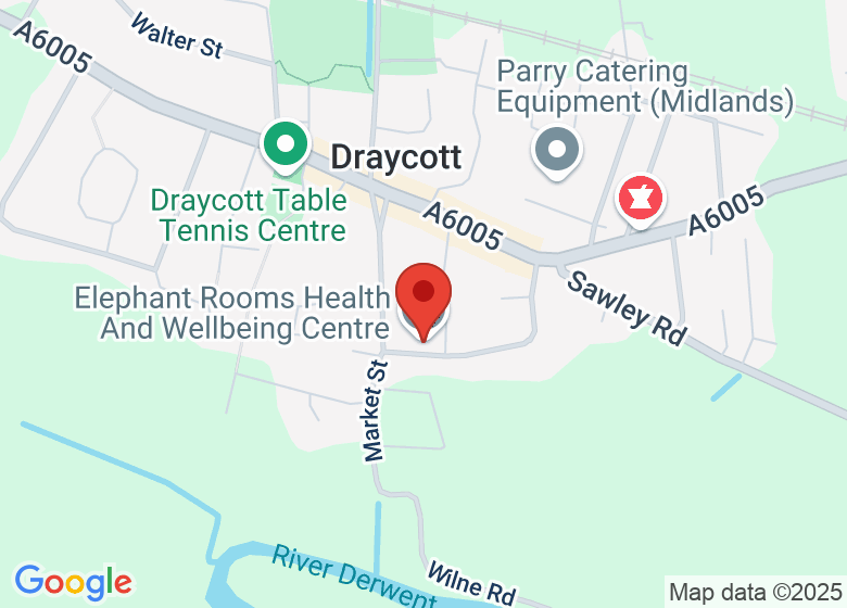 Map showing location of Elephant Rooms Health And Wellbeing Centre