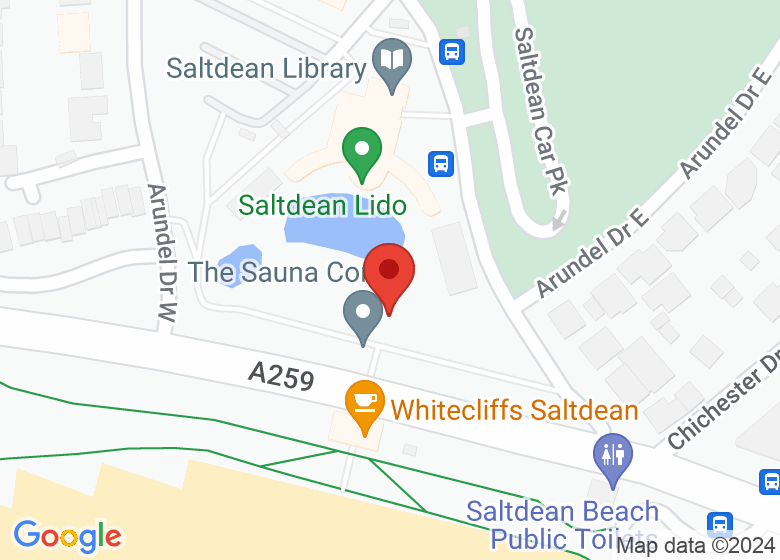 Map showing location of Saltdean Scout Hut