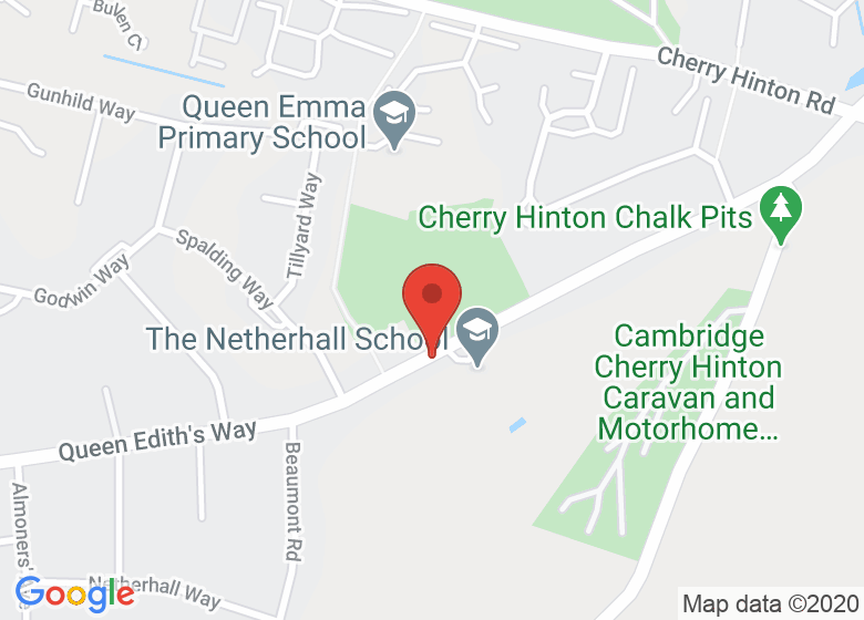 Map showing location of Netherhall School - Main Sports Hall
