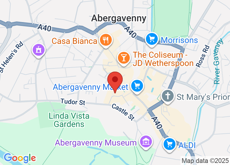 Map showing location of Pawb Arts CIC