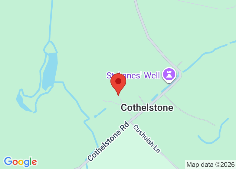 Map showing location of Cothelstone Manor