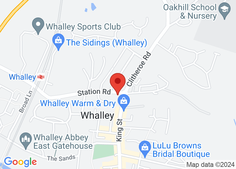 Map showing location of Whalley Old Grammar School Community Centre