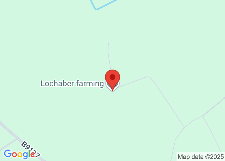 Map showing location of Lochaber farming