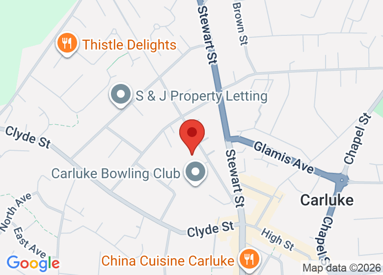 Map showing location of St Athanasius' community hall 