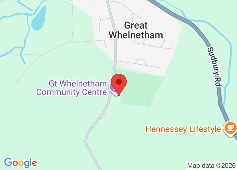 Map showing location of Gt Whelnetham Community Centre