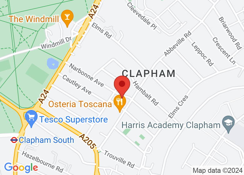 Map showing location of Holy Spirit Church