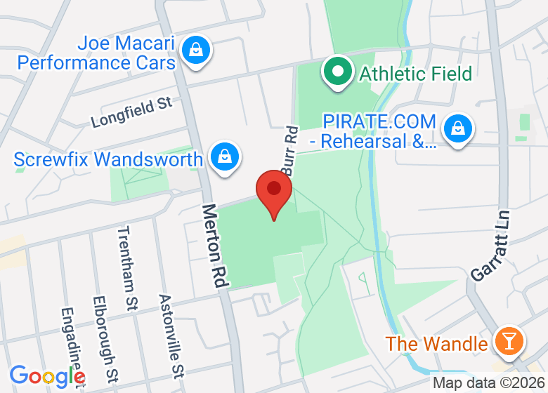 Map showing location of Aspire Centre 3G Pitch