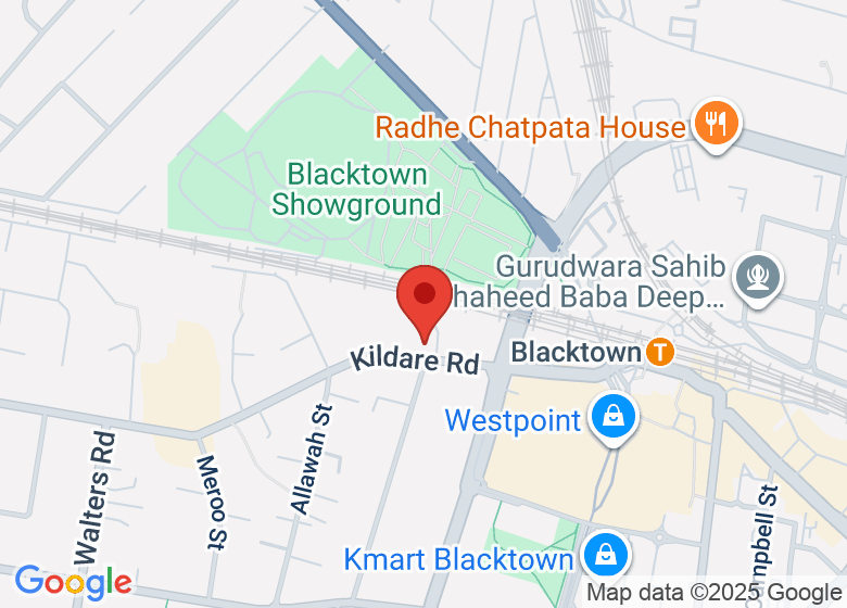 Map showing location of Blacktown Senior Citizens Centre