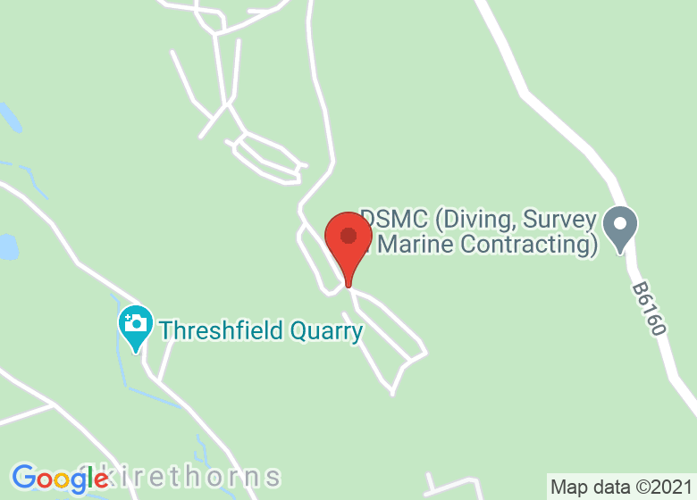 Map showing location of Wharfedale Caravan & Motorhome Club Site