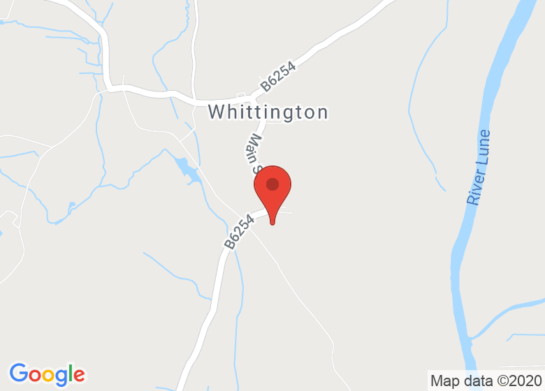 Map showing location of Low Hall Farm