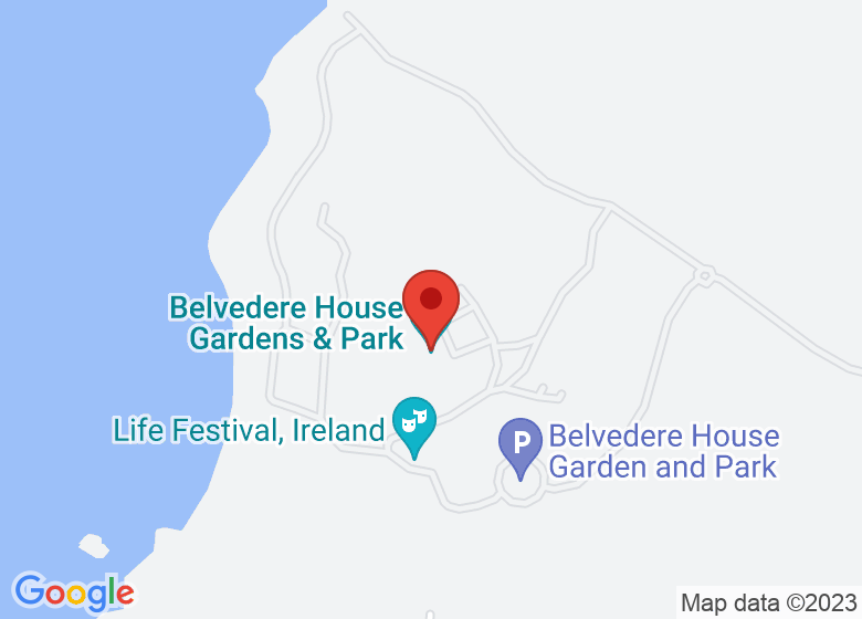 Map showing location of Belvedere House Gardens & Park