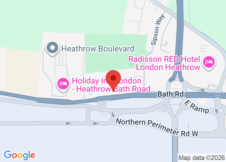 Map showing location of Leonardo Hotel London Heathrow Airport