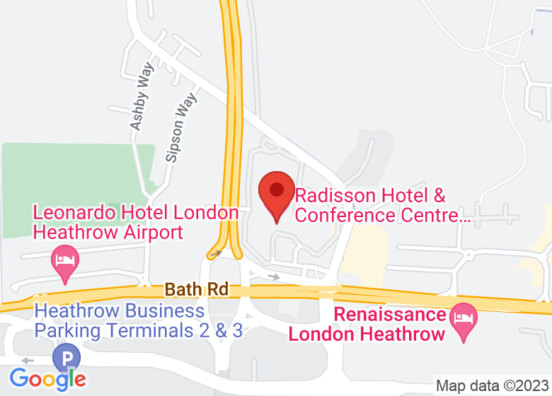 Map showing location of Radisson Hotel & Conference Centre London Heathrow
