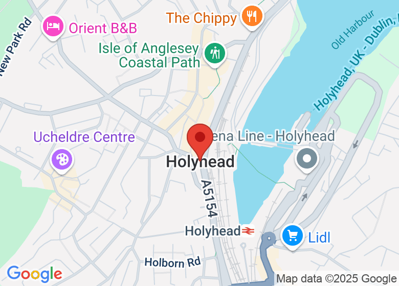 Map showing location of Anglesey