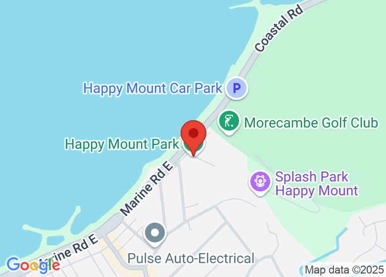 Map showing location of Happy Mount Park