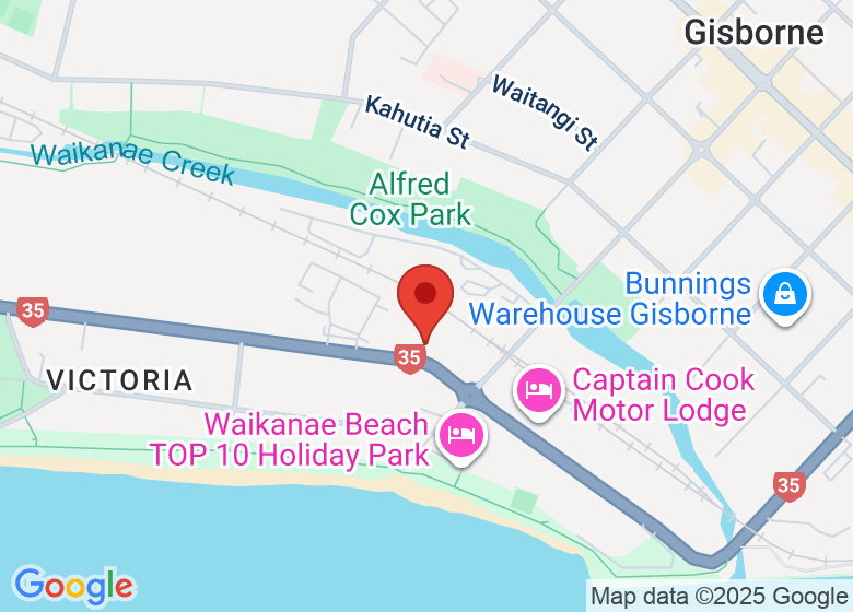 Map showing location of Sunshine Brewery