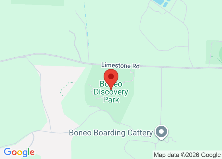 Map showing location of Boneo Discovery Park