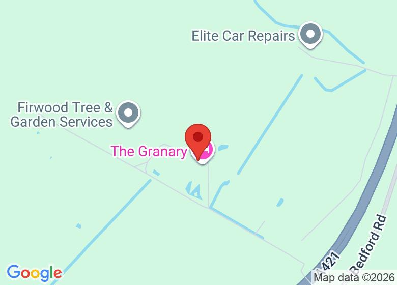 Map showing location of Granary Yoga Studio