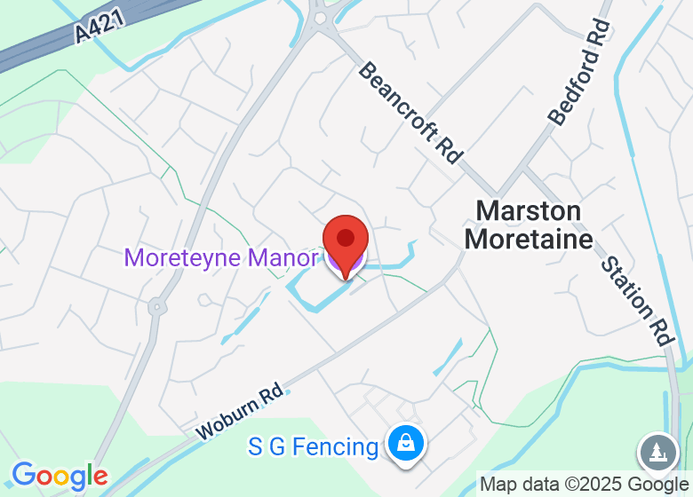 Map showing location of Moreteyne Manor