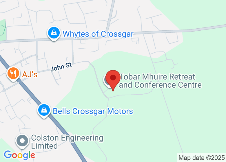 Map showing location of Tobar Mhuire Retreat and Conference Centre