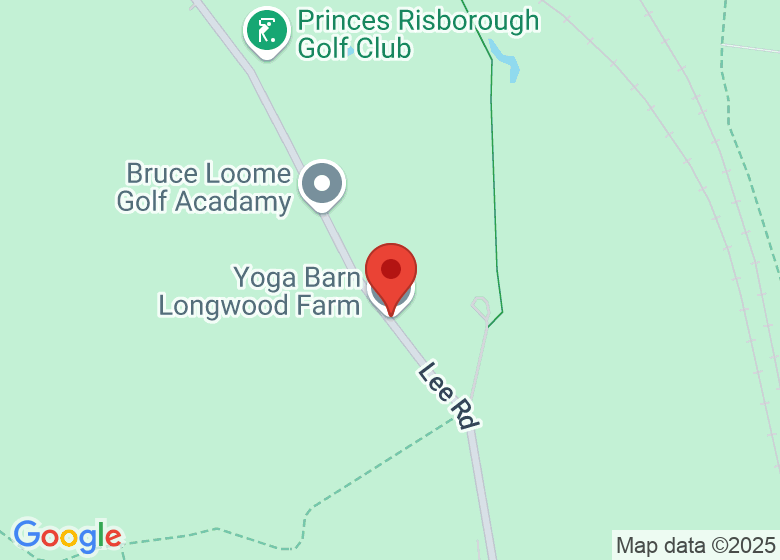 Map showing location of Yoga Barn Longwood Farm