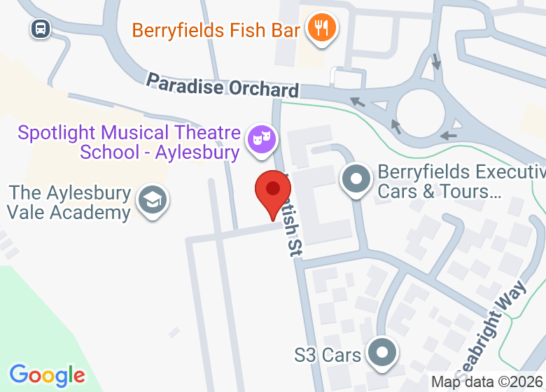 Map showing location of Aylesbury Vale Academy Secondary School
