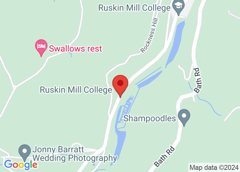 Map showing location of Ruskin Mill College