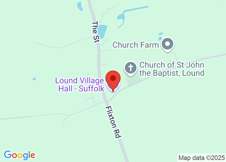 Map showing location of Lound Village Hall - Suffolk