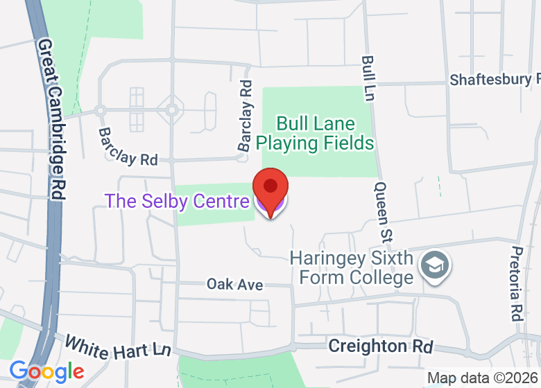 Map showing location of The Selby Centre