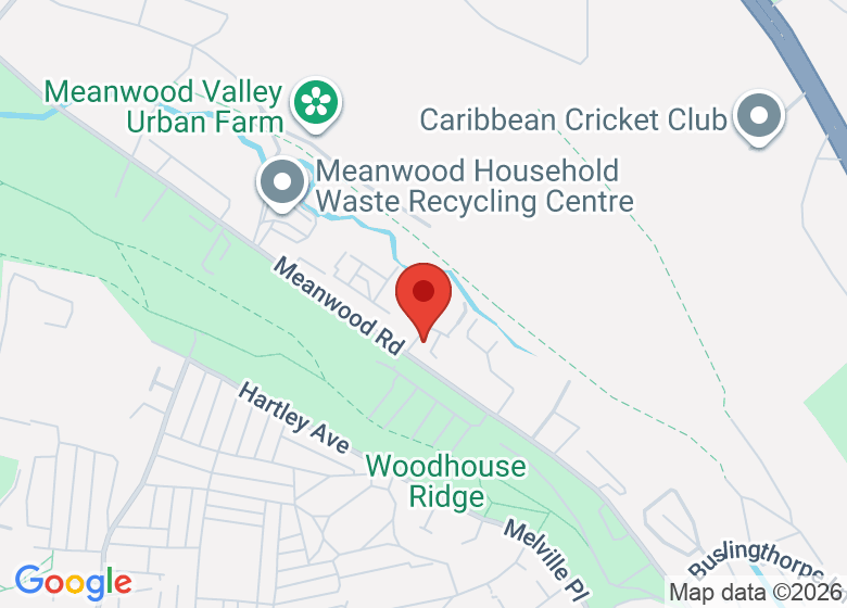 Map showing location of Love Yoga Leeds