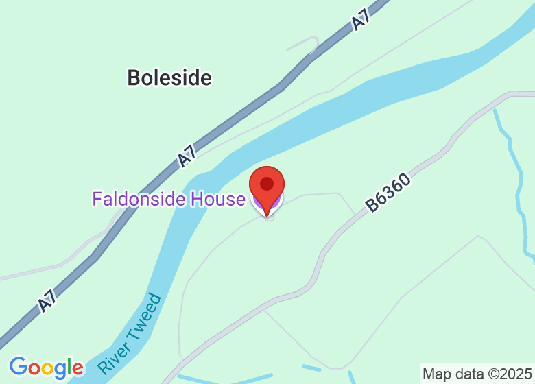 Map showing location of Faldonside House