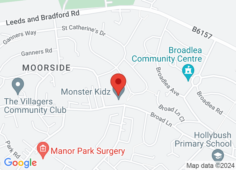 Map showing location of Leeds Pole Dance Studio