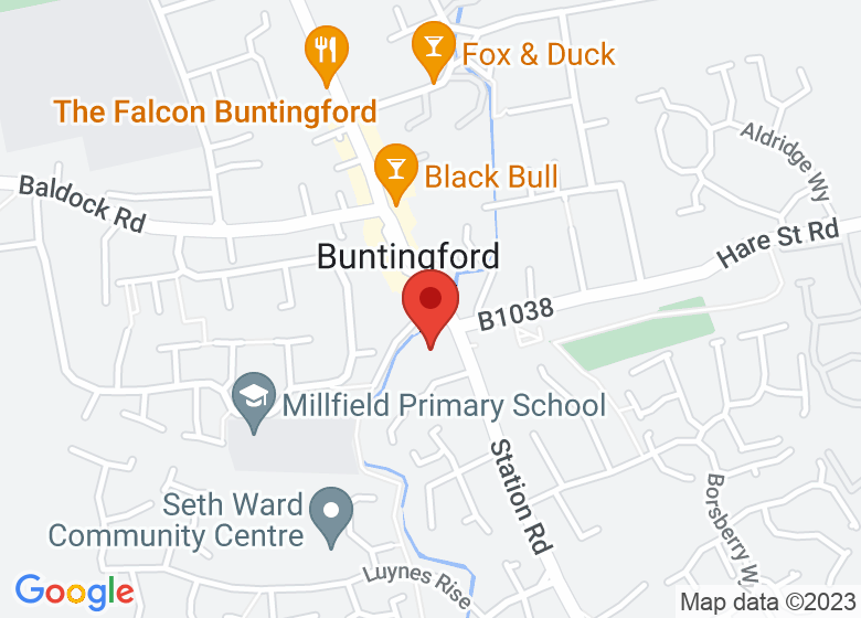 Map showing location of Benson Hall 