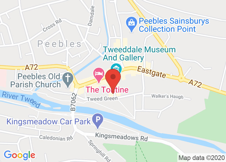 Map showing location of A Wee Retreat