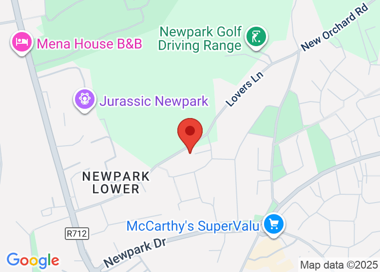 Map showing location of Newpark Close Family Resource Centre