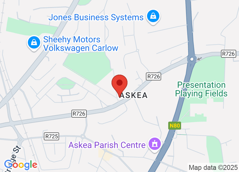 Map showing location of Carlow County Development Partnership