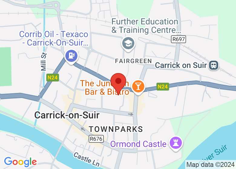 Map showing location of Carrick on Suir Community Resource Centre