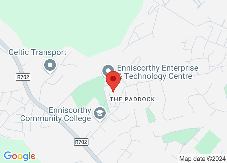 Map showing location of Wexford Education Support Centre