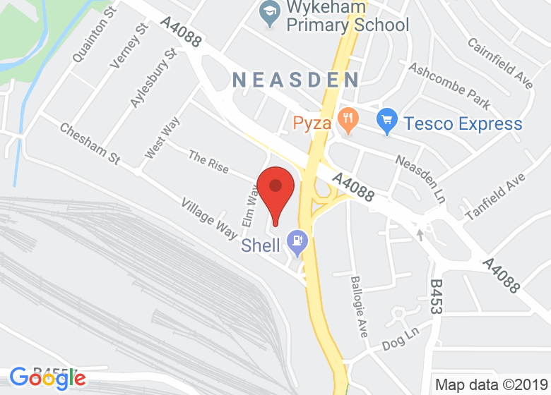 Map showing location of Brent District Scouts