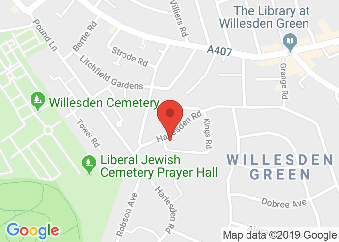 Map showing event location