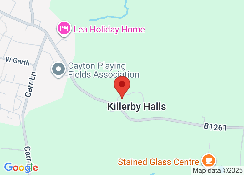 Map showing location of Killerby Old Hall Caravan Park