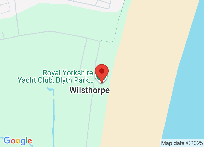 Map showing location of Royal Yorkshire Yacht Club, Blyth Park, Dinghy Section.