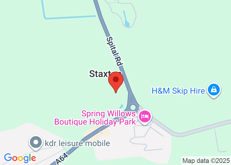 Map showing location of Spital Farm Camping Site & Themed Shopping Centre