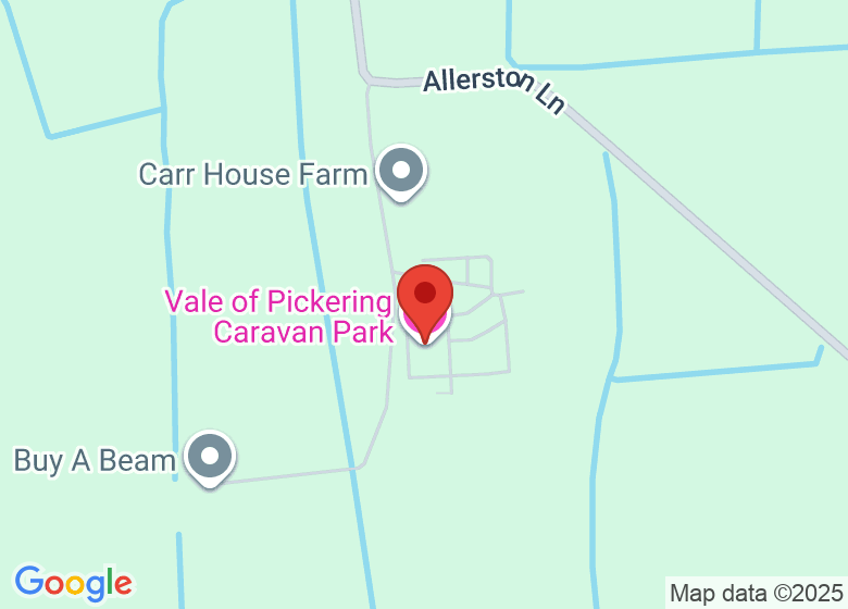 Map showing location of Vale of Pickering Caravan Park