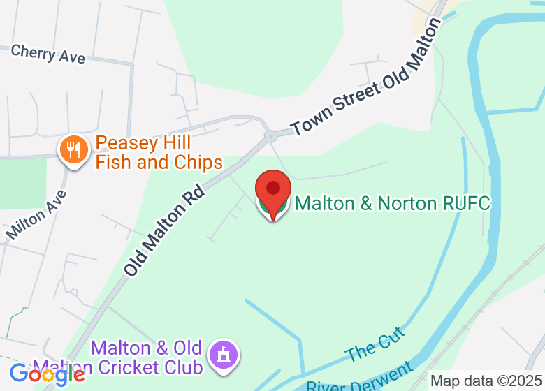 Map showing location of Malton & Norton RUFC