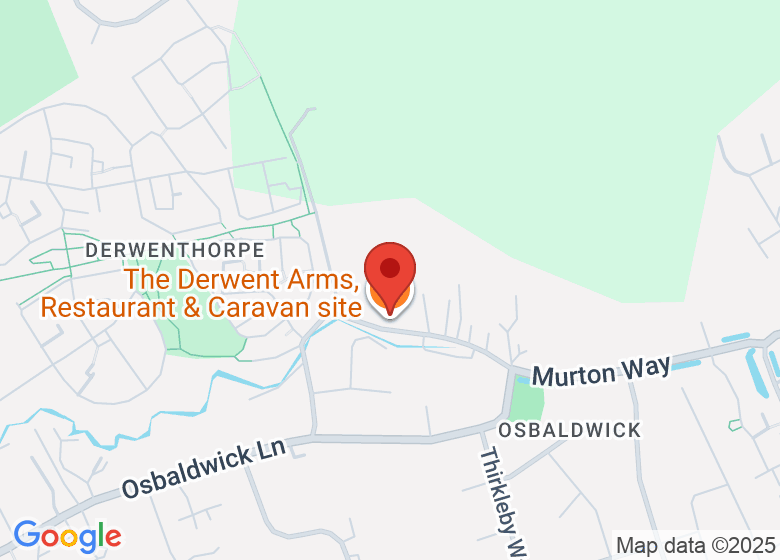 Map showing location of The Derwent Arms, Restaurant & Caravan site