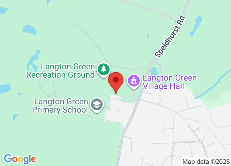 Map showing location of Langtons Cafe